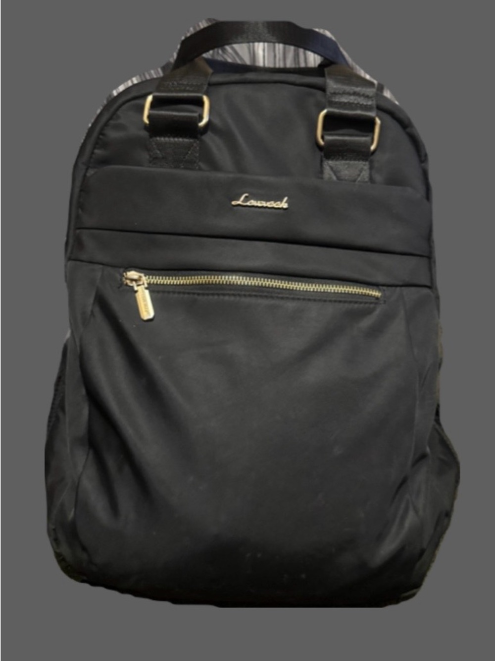 Lovevook Black Women's Everyday Backpack with Front Zip